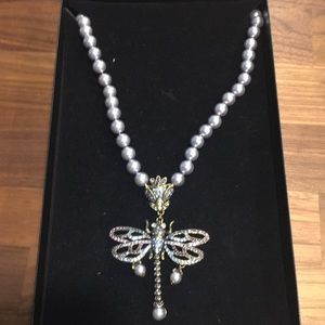 Beautiful Heidi Daus dragon fly necklace